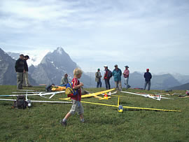 Fluggruppen auf der Grossen Scheidegg